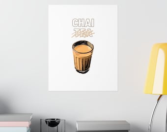 No té Chai, Impresión de arte digital, Regalo de decoración del hogar, Descarga instantánea