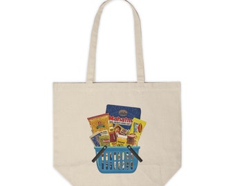 Bolsa de mano de lona de comestibles indios / Bolsa de regalo Bolsa de compras Desi Food Groceries