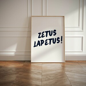 Impresión con cita de Zetus Lapetus: Arte cinematográfico del milenio de Zenón (descarga digital)