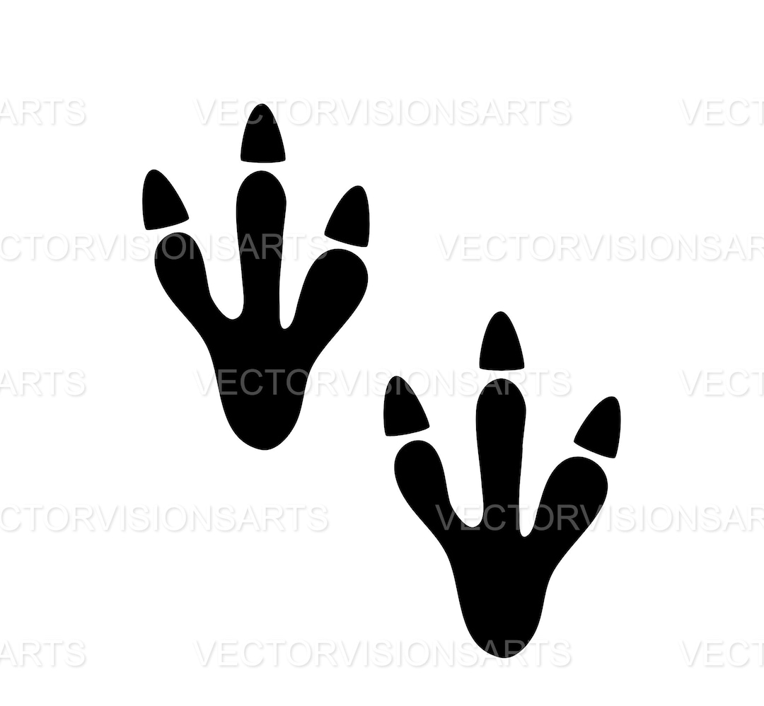 Dinosaur Footprint Svg, Dinosaur Vector Cut File for Cricut, Cricut