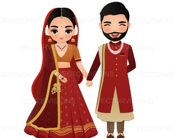 Indian Couple Png - Etsy
