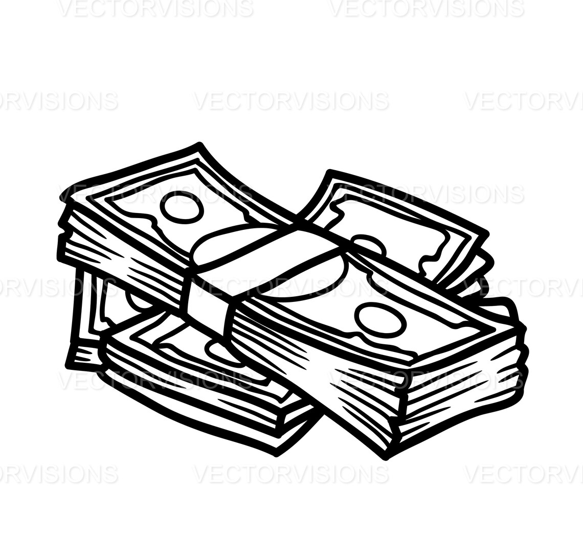 Cash Svg, Money Svg, Cash Bundle Svg, Vector Cut File for Cricut,cricut ...