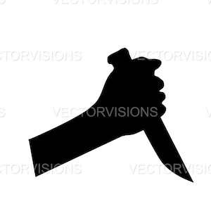Knife svg, Holding Knife Svg, Vector Cut file for Cricut,cricut,Silhouette, Pdf Png Eps Dxf,Decal,Sticker,Vinyl, Pin,Stencil