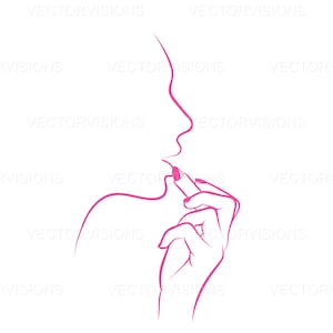 Lipstick Application Silhouette Svg, Lashes Svg, Brows Svg, makeup Svg, Liner Svg, Cricut Svg, Cut to file Svg, Makeup brand svg, Arch Brows