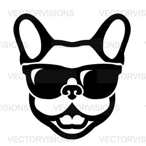 Cool dog svg,dog with glasses svg,dogs svg, animals svg,cool dog with glass svg,vector Cut file Cricut,Silhouette,Pdf Png Eps Dxf,stencil