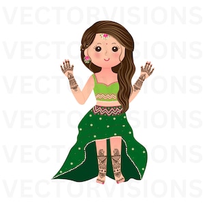 Mendhi Bride, Mendhi Bride Clipart, Mendhi Clipart, Desi Bride Png, Indian Bride Clipart, Desi Wedding, Indian wedding, Pakistani Bride png