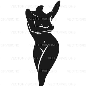 Body Silhouette Svg, Girl Body, Vector Cut file for Cricut, cricut, Silhouette, Pdf Png Eps Dxf,Decal,Sticker,Vinyl, Pin,Stencil