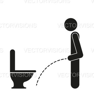 Señales de baño Svg, Señal de baño Svg, Archivo de corte vectorial para Cricut, cricut, Silueta, PDF Png Eps Dxf, Calcomanía, Pegatina, Vinilo, Pin, Stencil