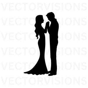 Couple Svg, Married Couple Svg, Couple Svg, Couple Silhouette, Wedding Couple Svg, Vector Cut file for Cricut,Pdf Png Eps Dxf, Decal,Stencil