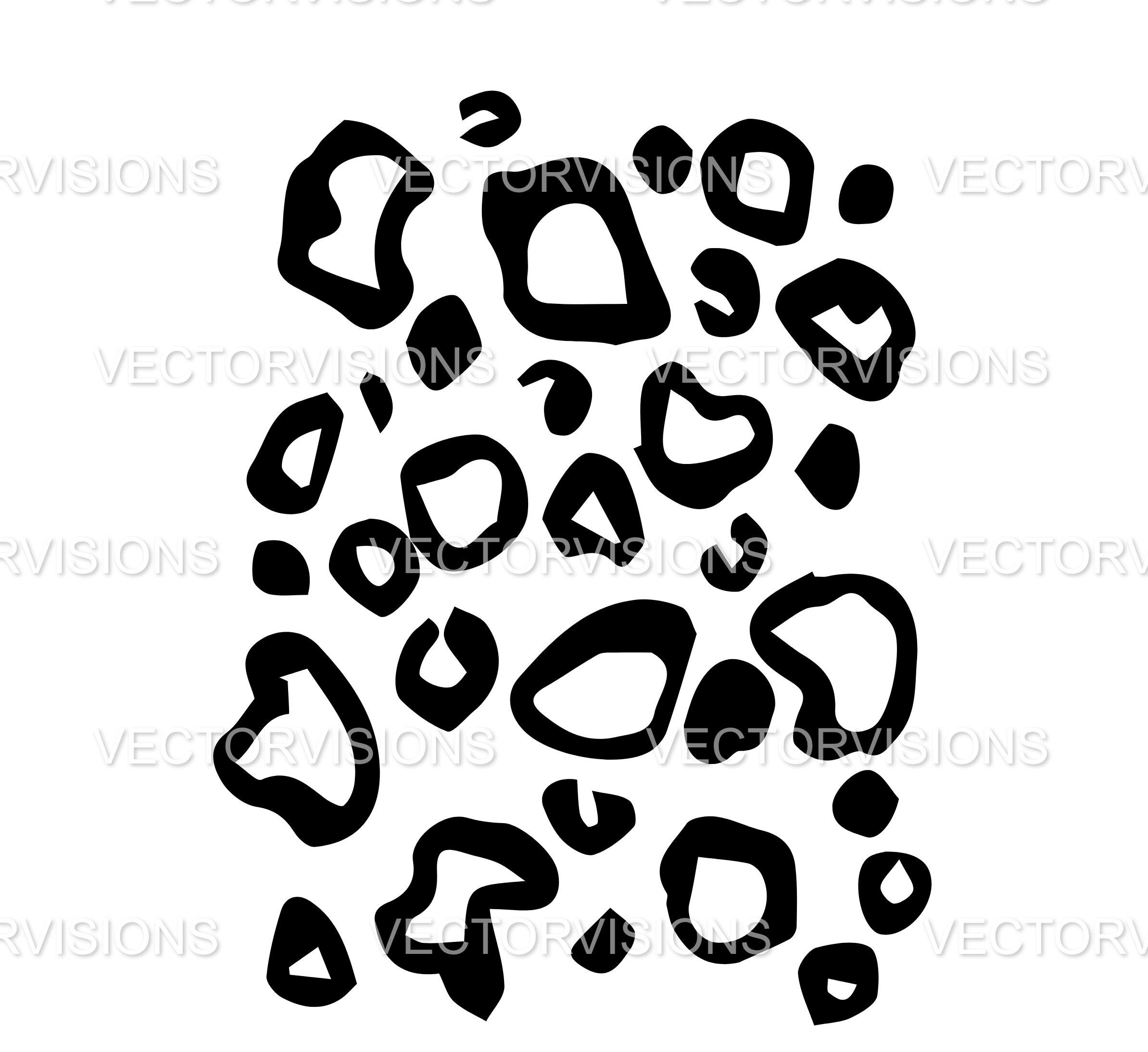 Cheetah Print Svg, Cheetah Skin Svg, Vector Cut File for Cricut,cricut