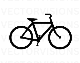Bicicleta Svg, Silueta de bicicleta, Bicicleta Cricut, Bicicleta, Bicicleta Svg, Archivo de corte vectorial para Cricut, Pdf Png Eps Dxf, Calcomanía, Plantilla
