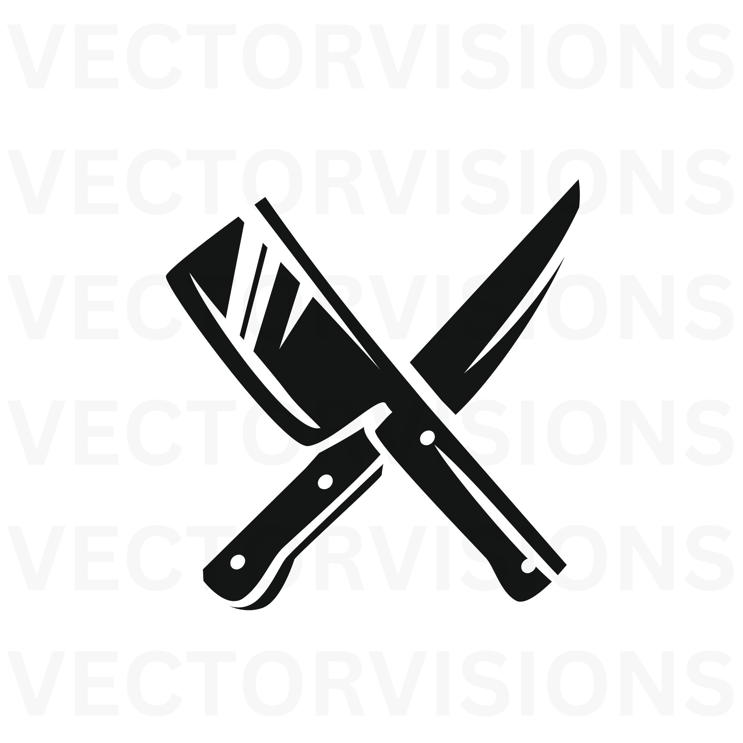 Knives Svg, Crossed Knives Svg, Chef Svg, Chef Knives Svg, Knives