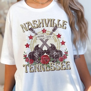 Nashville Music City T-Shirt Women's Nashville Shirt Men's Nashville Shirt Gift For Country Music Lover Tennessee Shirts Nashville T Shirt