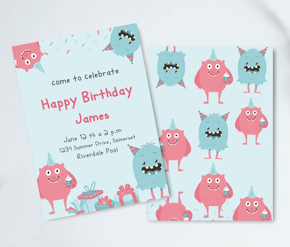 Children's Party Invitations, Printable Invitations, Kids Birthday ...