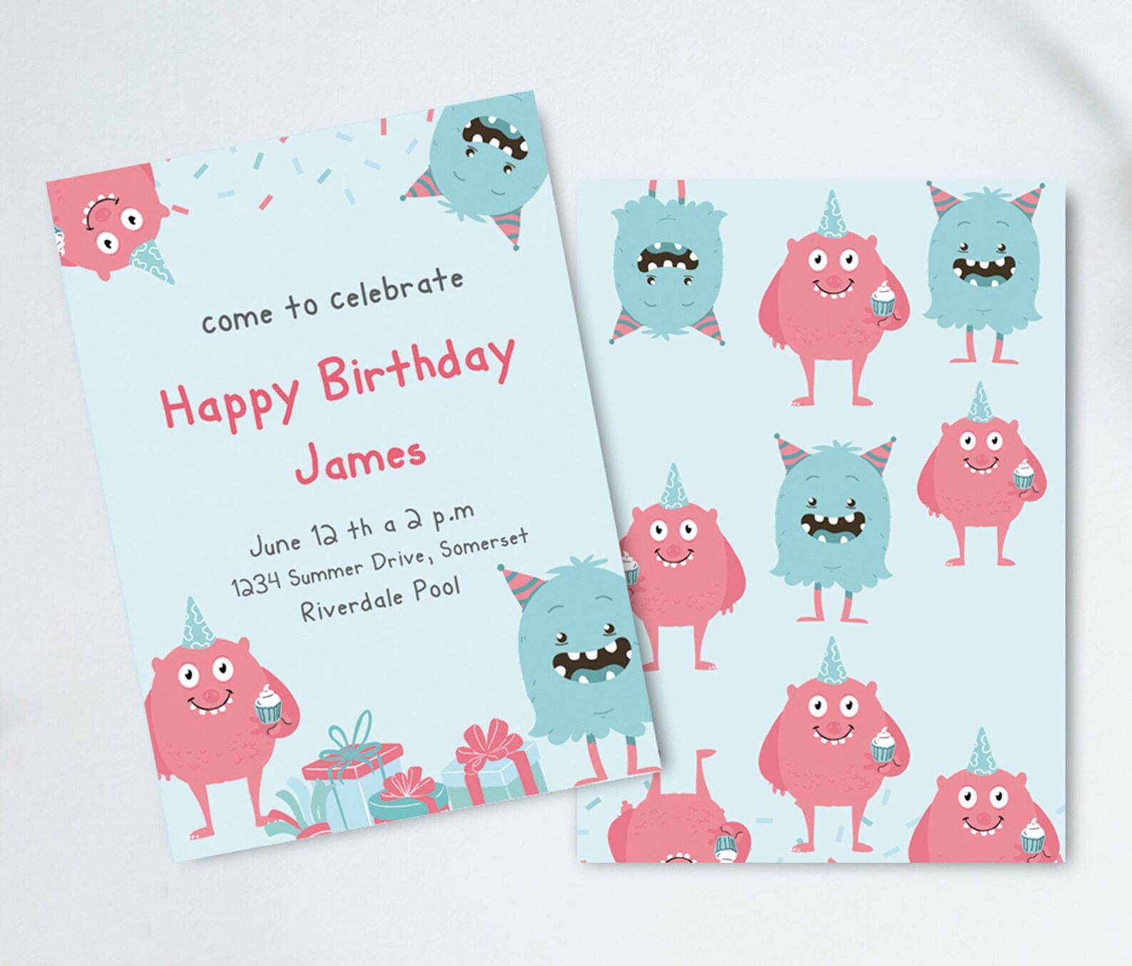 Children's Party Invitations, Printable Invitations, Kids Birthday Invitations, Custom ...