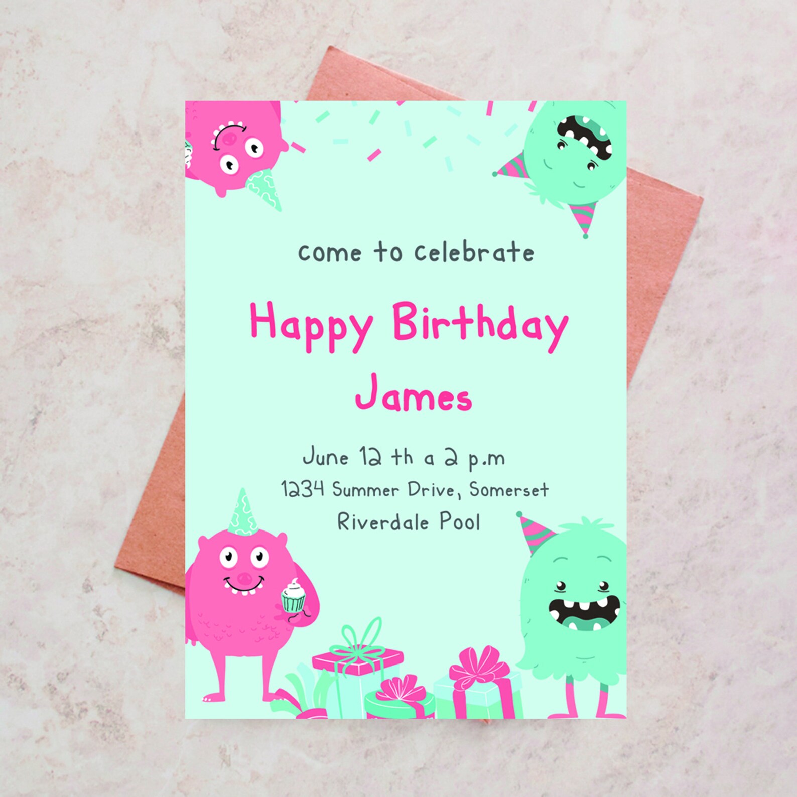 Children's Party Invitations, Printable Invitations, Kids Birthday Invitations, Custom ...