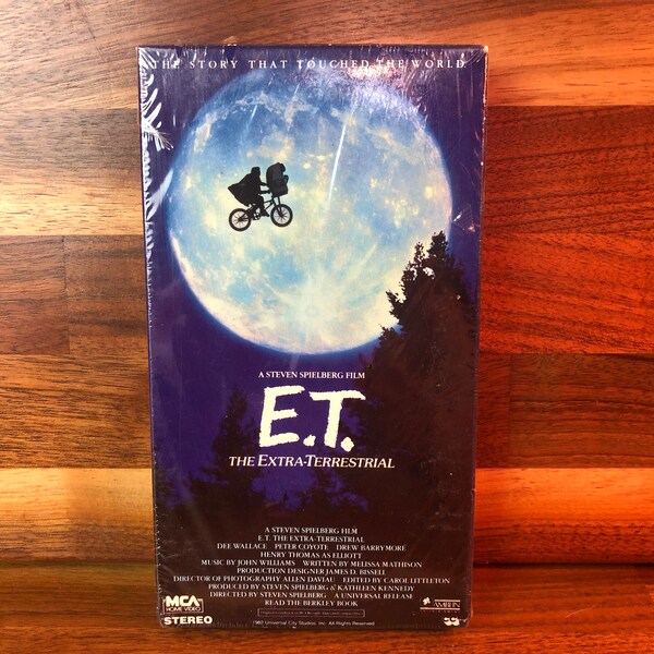 New Et Vhs Tape Etsy
