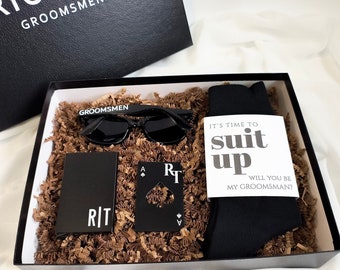 Groomsmen Proposal Box, Groomsmen Asking Gifts Box, Personalized Groomsman Socks, Custom Sunglasses For Best Man Proposal