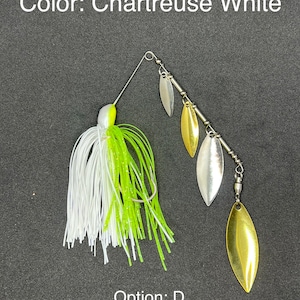 Bass of the South 1/2 oz Spinnerbait 4 Blade
