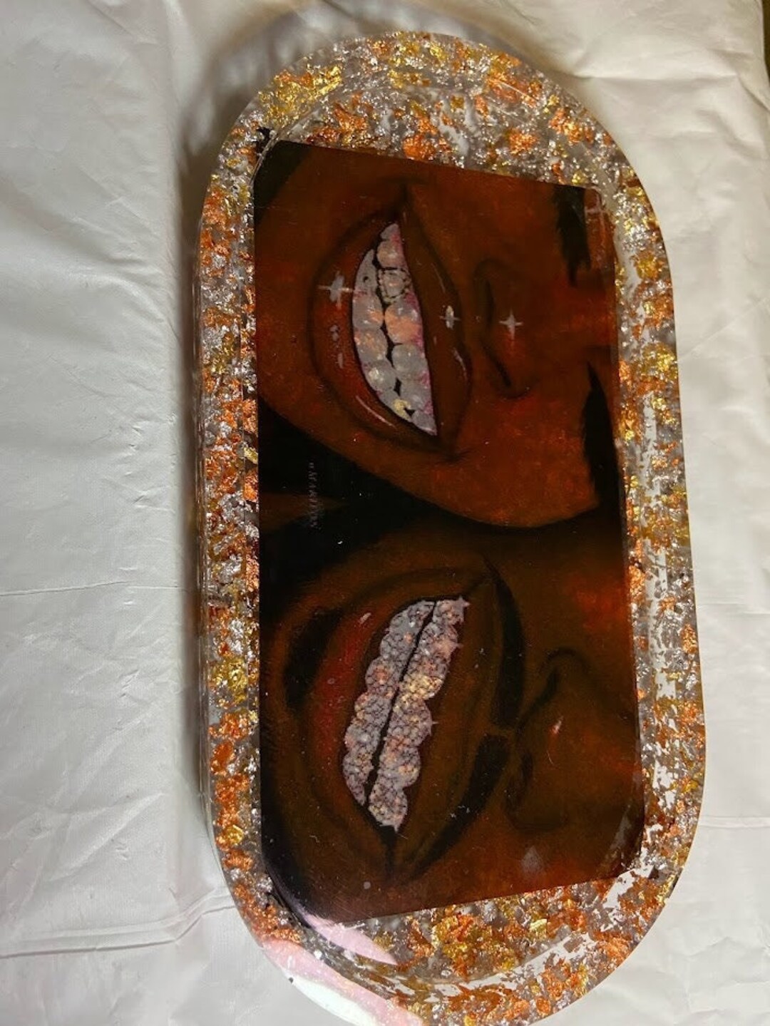 Gold Rolling Tray Etsy