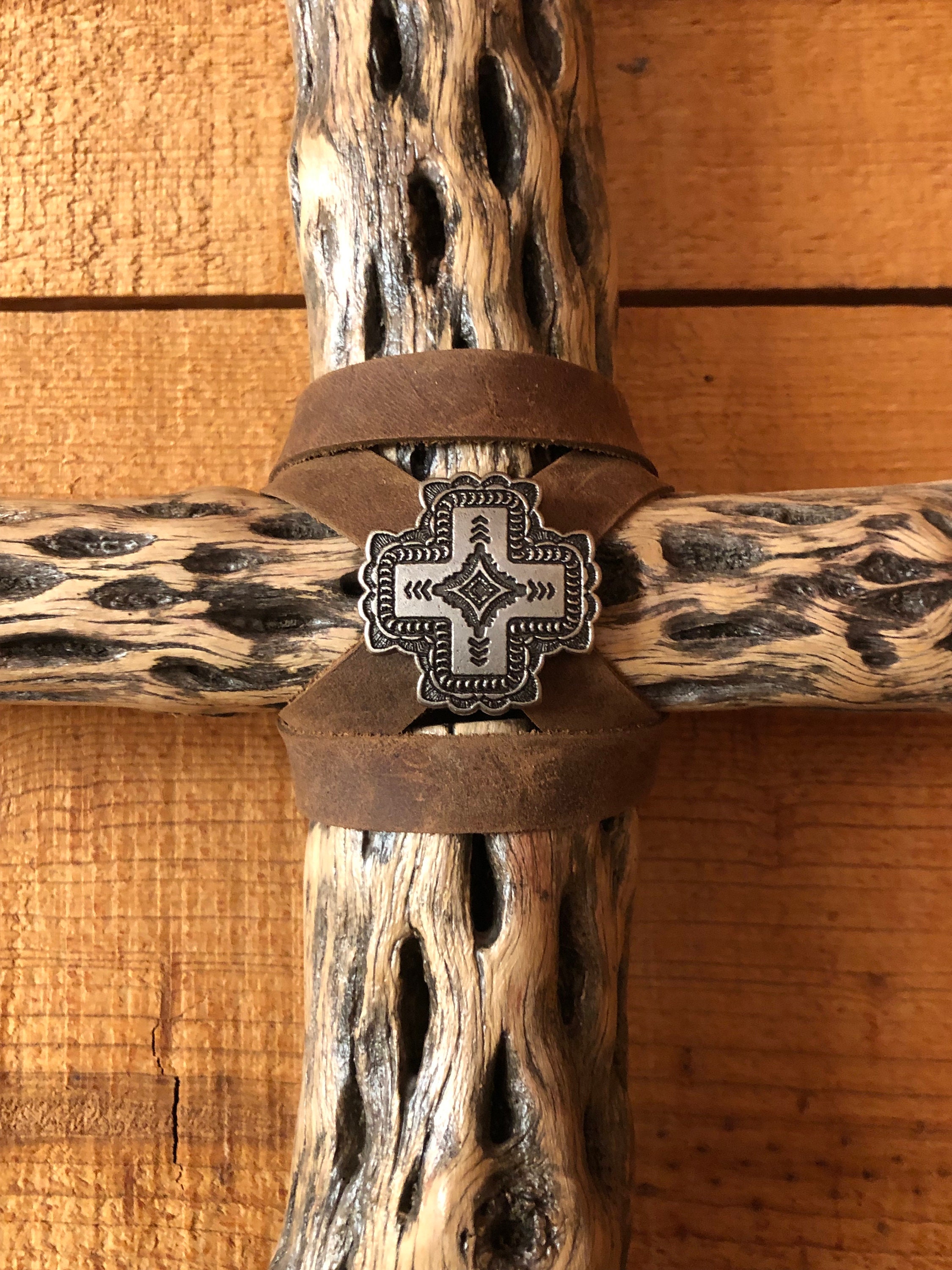 19 Large Cholla Cactus Wood Cross /santa Fe Desert Rustic Religious ...