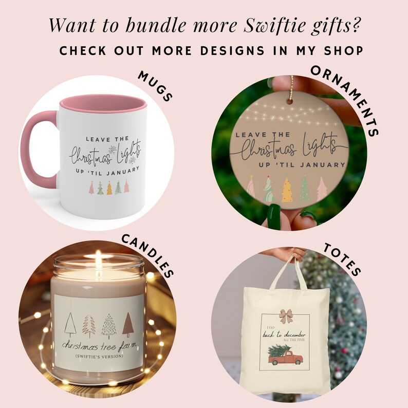 Swift Christmas Candle, Swift Gifts, Taylor's Version, Swiftie Merch