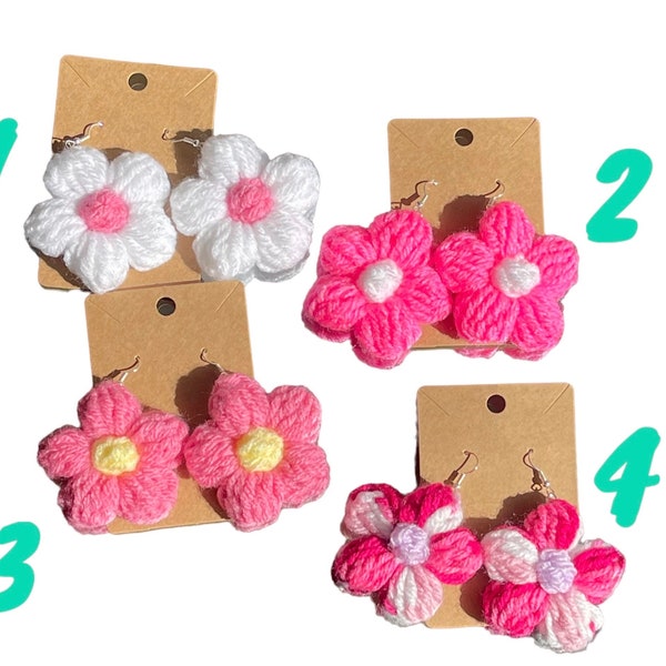 Flower Puff Earrings