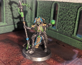 Nécrons - Overlord / Tétrarque - Figurine Warhammer 40K Peinte Par Pro