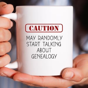 Funny Genealogy Mug, Ancestry Gift, Genealogy Humor, Family History Lover Mug, Researcher Gifts, Gift for Genealogist, Talk About Genealogy