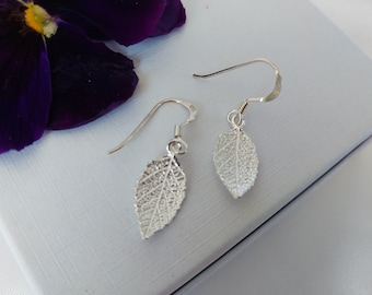 925 Sterling Silver Leaf - Matte Finish