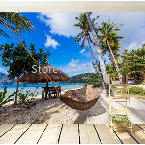 Carta da parati Fantasy Island 3D, carta da parati di dimensioni personalizzate, carta da parati decorativa, rivestimento murale, decorazioni murali personalizzate, spedizione gratuita