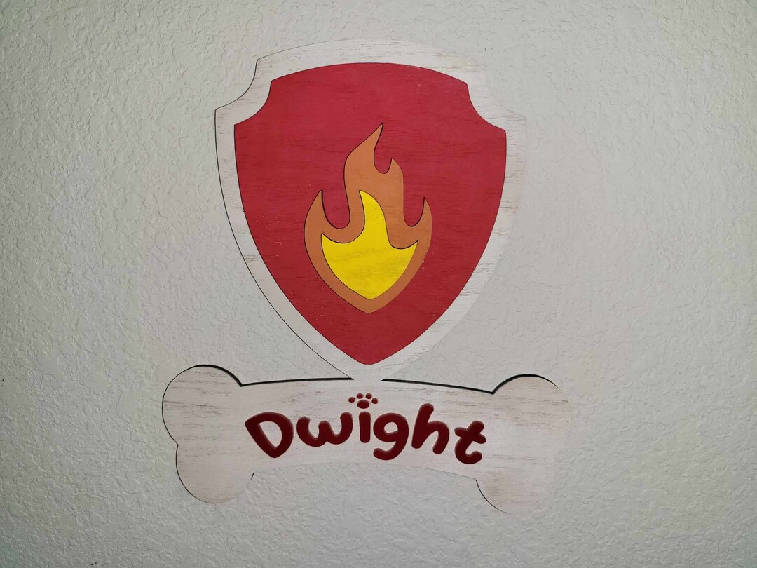 Paw Patrol Custom Nameplate - Etsy