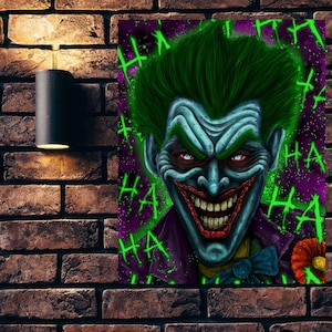 Joker Wall Art, Joker, Digital Download, Printable. Wall Art, Printable Wall Art, Digital Art, Original Art, Comic Art, Comic Books, jpg