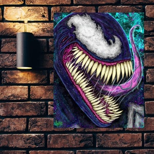 Venom Wandkunst, Venom, Digitaler Download, druckbare Wandkunst, druckbare, digitale Kunst, Comic-Kunst, Originalkunst, Wandkunst, jpg