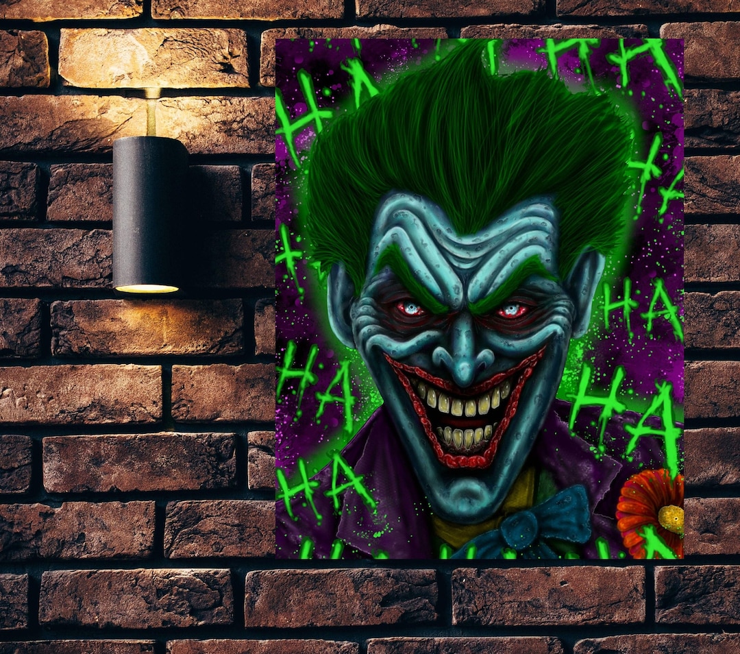 Joker Wall Art, Joker, Digital Download, Printable. Wall Art, Printable
