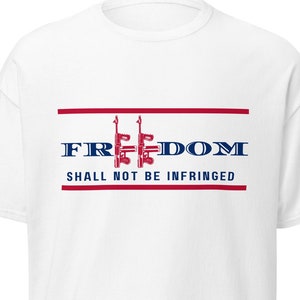 Freedom - Men&#39;s Graphic Tshirt, Independence Day Shirts, American Shirts, American Flag Shirts, 4th of July Shirts