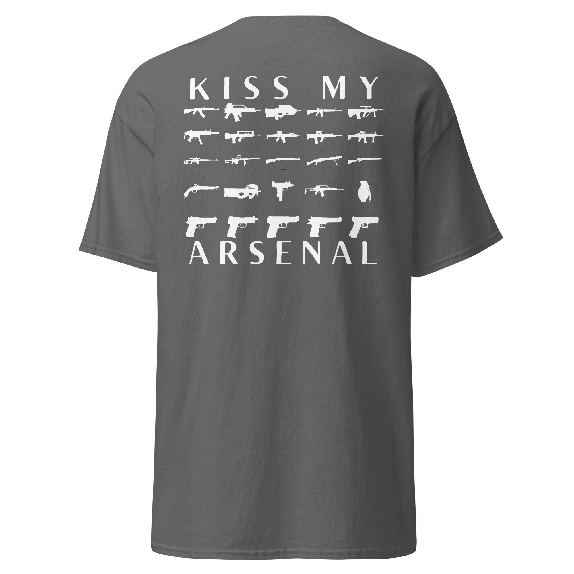 Kiss My Arsenal - Men's Graphic Tshirt (large back design)