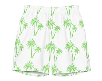 Green Palm Tree - Men&#39;s Graphic swim trunks