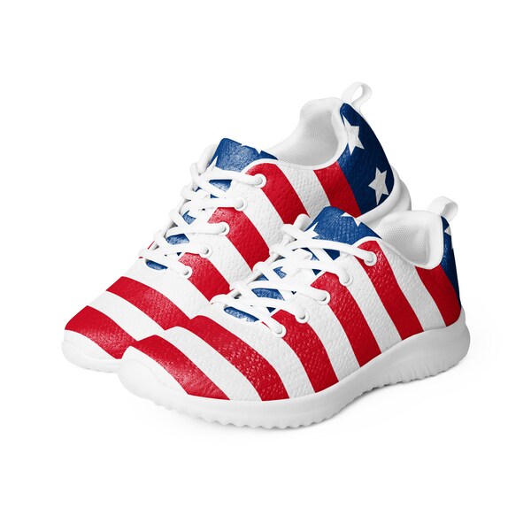 Patriot Print Pattern Sneaker Shoes For Men Women