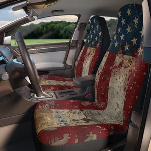 American Flag - Car Seat Covers