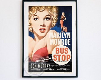 Bus Stop- Marilyn Monroe- Movie Poster