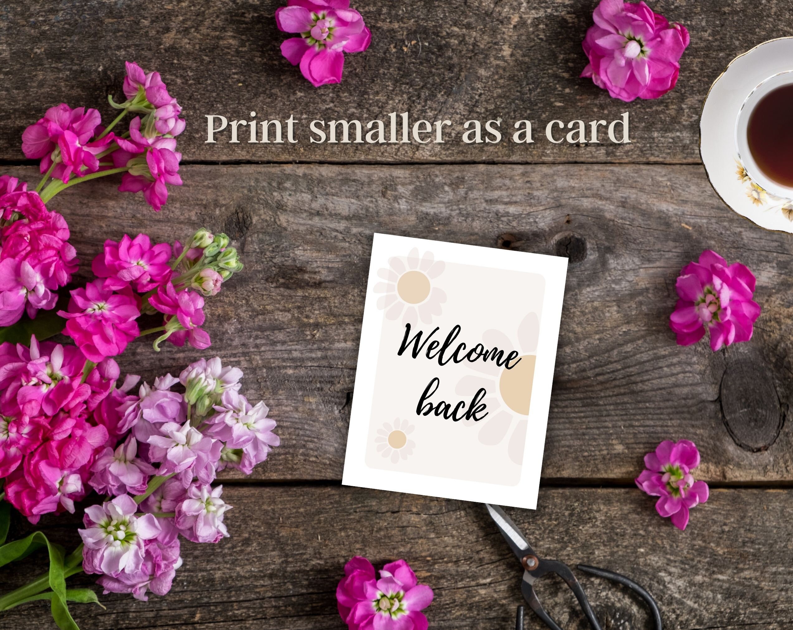 Printable Stationery Set US Letter Size PDF, Instant Download ...