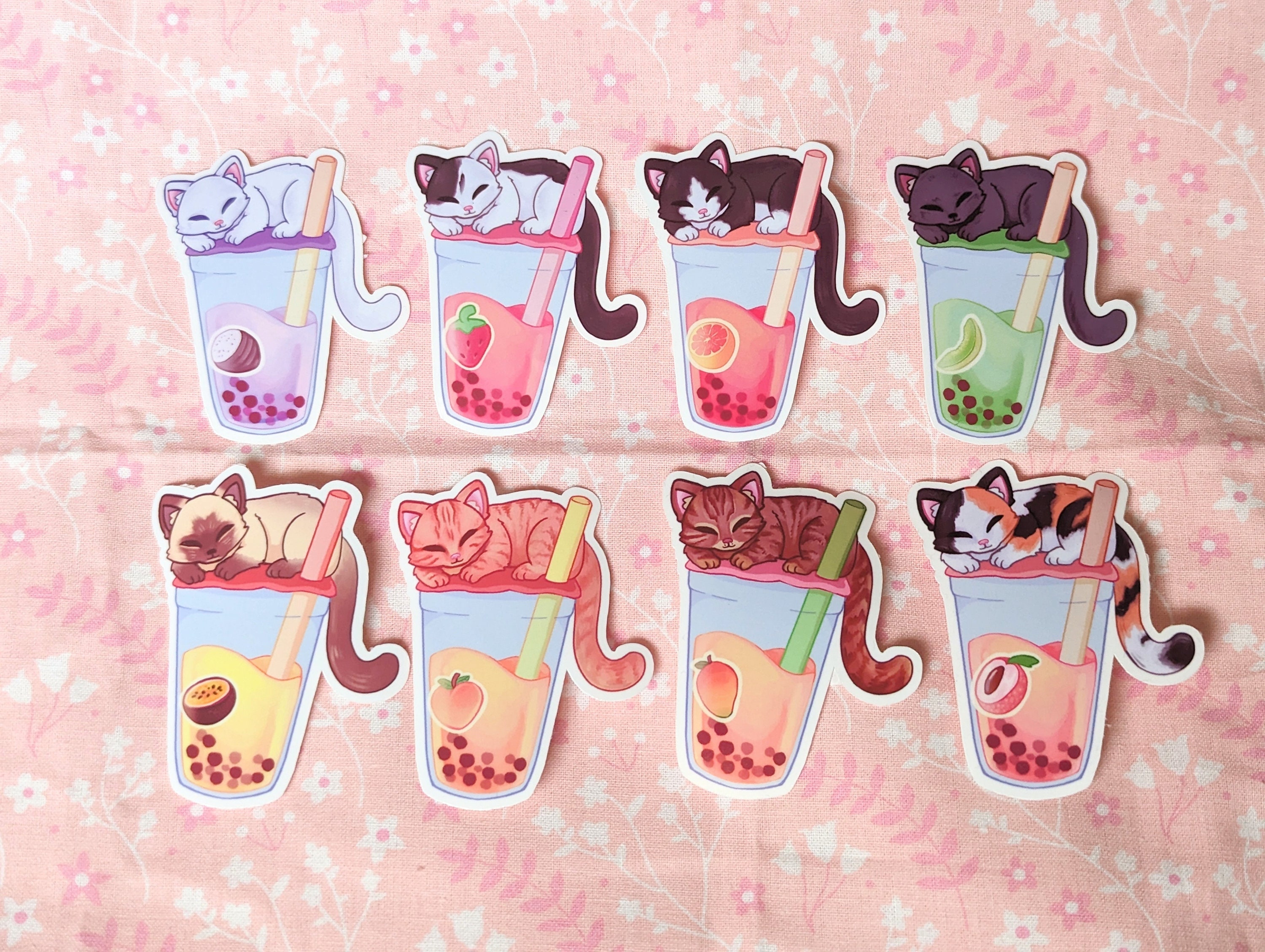 Clear Bubble Cat Sticker/Cute/Cat Stickers/Cats/Kawaii Sticker/Laptop  sticker