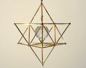 Merkaba, Tetrahedron star, Sacred Geometry, Himmeli, Geometric sculpture, Platonic solids, Meditation, Kinetic Art, Interior Design.
