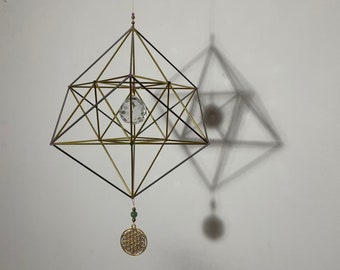Metatron cube, 3D, Sacred geometry, Platonic solids, Himmeli, Geometric sculpture, Interior decoration, Meditation, Merkaba,