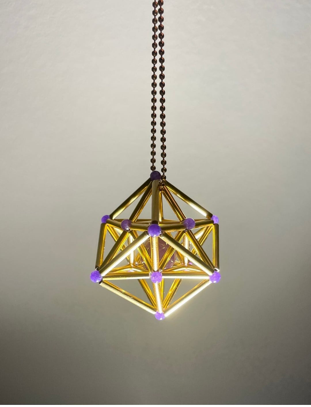 Metatron Cube Necklace, 3D Menton Pendant, Handmade Sacred Geometry ...