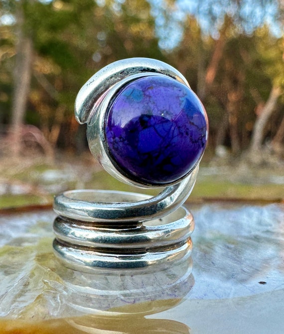 Mohave Purple Turquoise Ring | Copper Turquoise | 