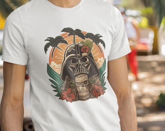 Darth Vader, Star Wars, Tiki Shirt, Darth Vader Surfer, Disney Shirt, Unique Gift Funny Star Wars, Retro Disney Star Wars, Star Wars Artwork