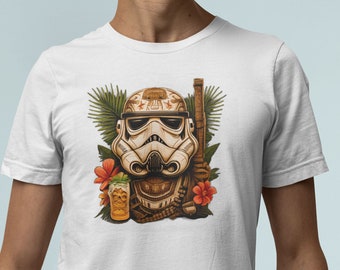 Stormtrooper, Star Wars, Tiki Shirt, Disney Shirt, Retro Disney Star Wars, Star Wars Artwork, Star Wars Tiki, Stormtrooper Shirt,