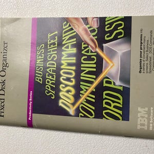 Manual de organización de discos fijos IBM de 1983 - Serie de productividad para ordenadores personales IBM - Documentación de software para PC de época